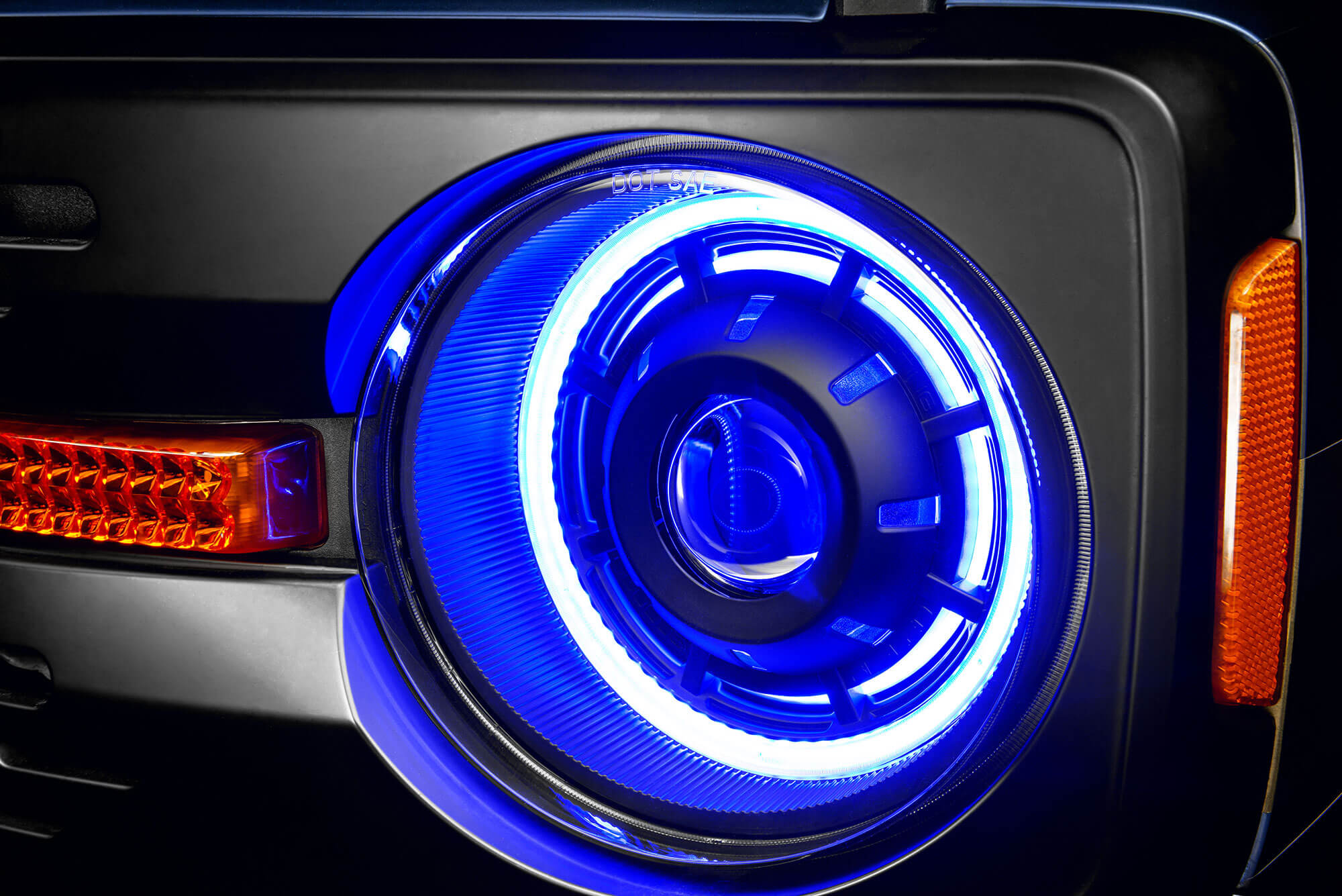 Oracle Lighting 5886-BC2 Oculus Bi-LED Projector Headlights For 2021+ Ford Bronco - ColorSHIFT LED